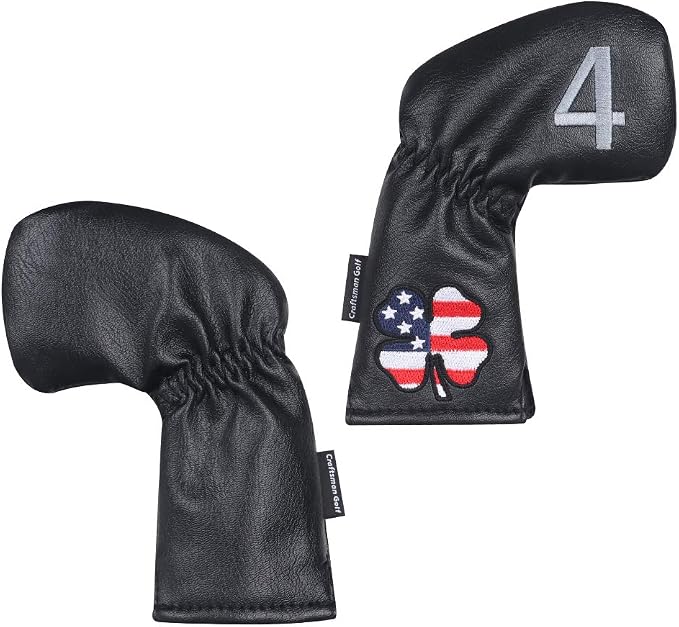 CRAFTSMAN GOLF 11pcs /Set USA US Flag Clover Leather Left Right Black White - Image 2