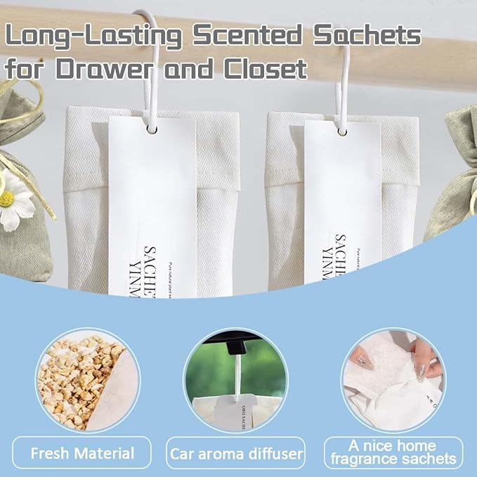 6-Pack Fresh Scented Sachet Packet, Air Freshener Bags - Image 5
