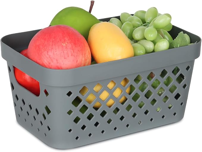 Glad Plastic Baskets for Organizing, Linen Closet, and Bathroom | Nesting Shelf - Image 4