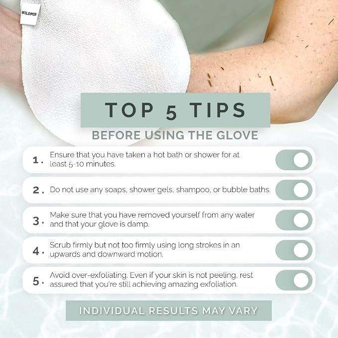 Wildpier Beauty Exfoliating Glove Mitt Body Scrub - Image 4