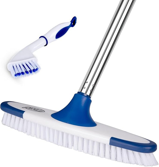 ITTAHO Floor Scrub Brush with Long Handle by ITTAHO