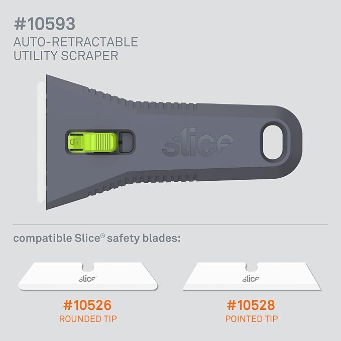10593-CS Auto-Retracting, Utility Scraper, Locking Ceramic Blade, Rust Free - Image 8