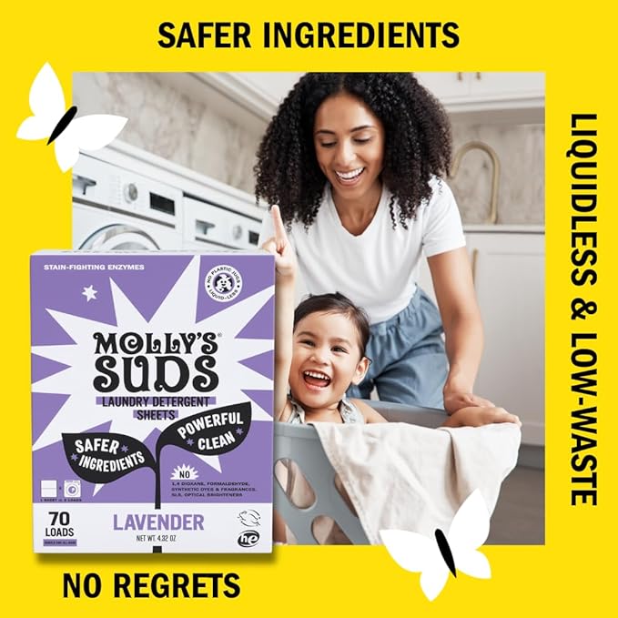 Molly’s Suds Laundry Detergent Sheets | Gentle on Sensitive Skin, Powerful - Image 4