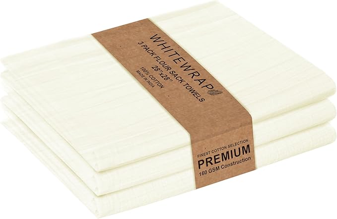 WHITEWRAP Flour Sack Towels| Tea Towel by WHITEWRAP