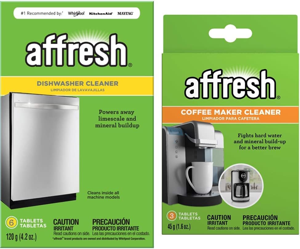 Affresh Dishwasher and Coffee Maker Cleaners | 6 Dishwasher Tablets + 3 Coffee Maker Tablets