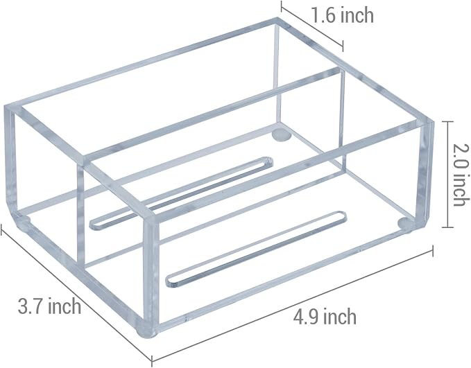 MyGift Modern Premium Clear Acrylic Sponge Holder - Image 6