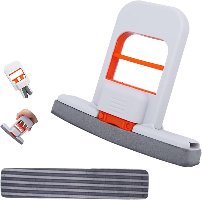 Mini Foldable Desktop Mop, Sponge Mop, Wet and Dry Use Cleaning System by SDAOP