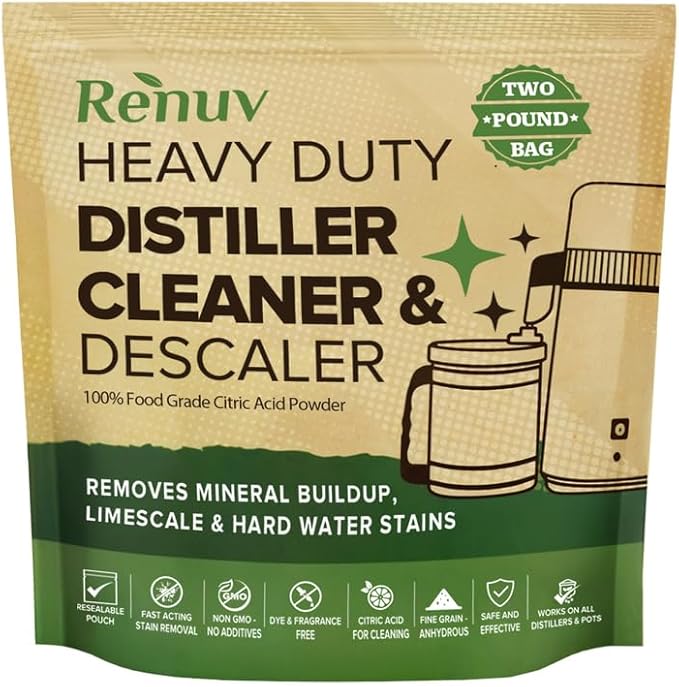 Citric Acid for Cleaning & Descaling Water Distillers, Dispensers, Citrus Acid by Renuv