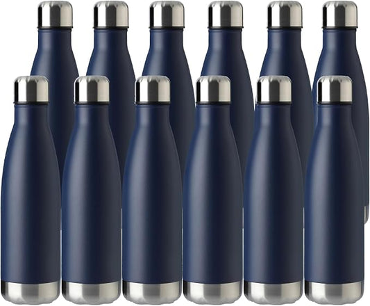 MEWAY 17oz Sport Water Bottle 12 Pack Vacuum Insulated Stainless Steel by MEWAY