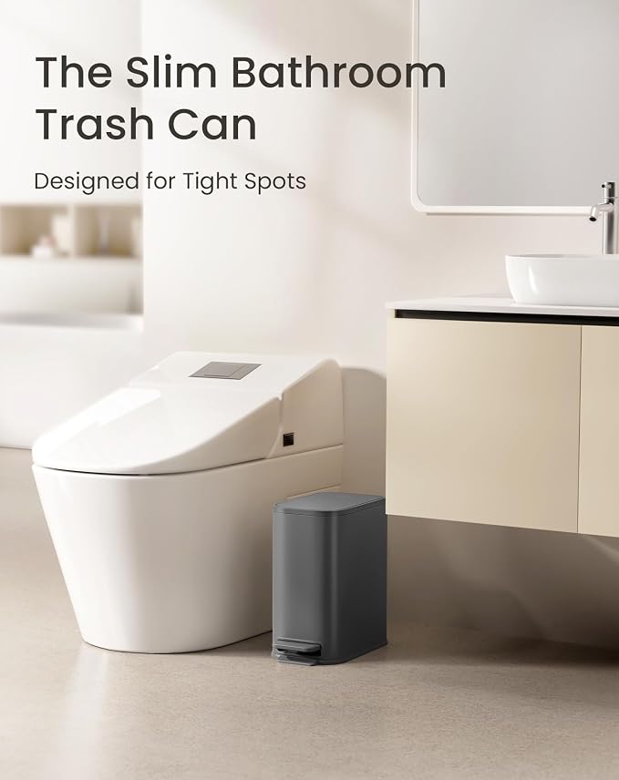 Cesun Small Bathroom Trash Can - Image 2