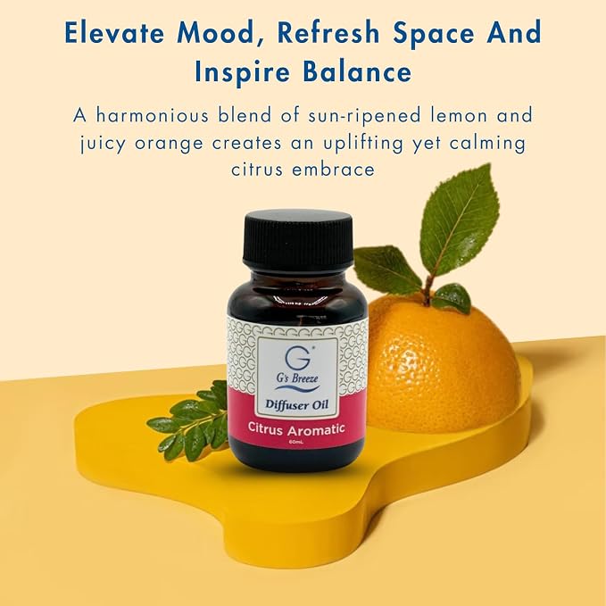 G's Breeze Citrus Aromatic Diffuser Oil Refill - Image 6