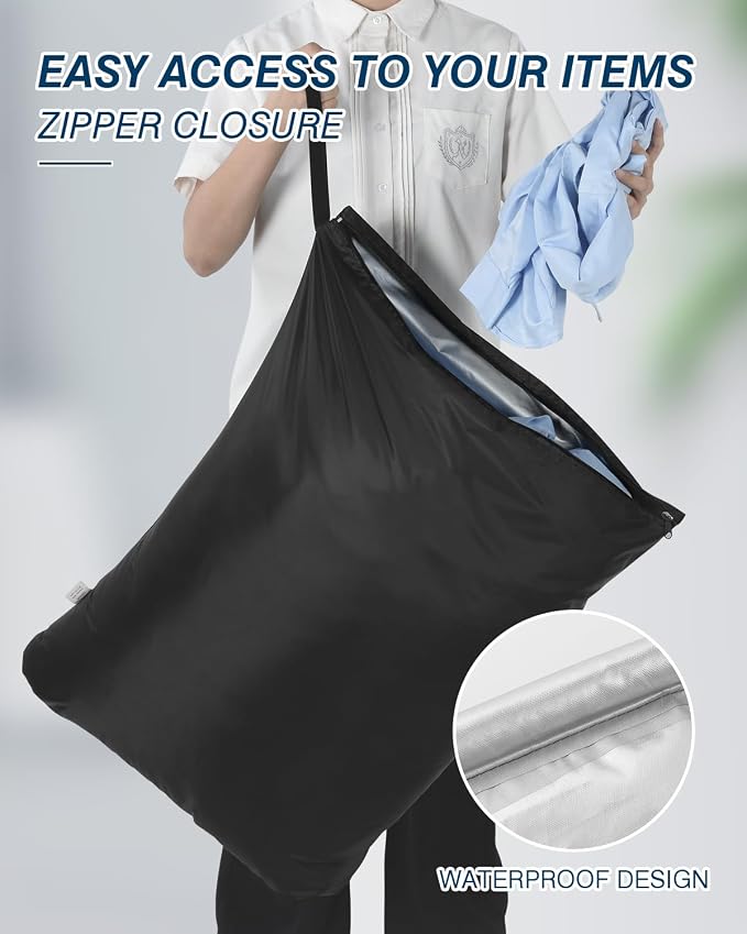 OTraki 2Pcs Large Laundry Bags 24x32 inch Wet Dry Bag Reusable Waterproof bag - Image 4
