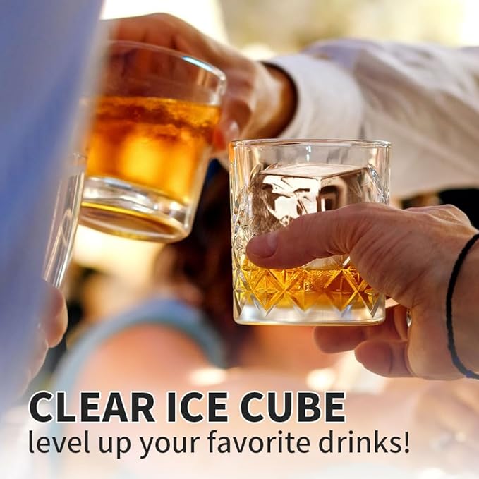 Clear Ice Cube Tray for Whiskey: FDDBI 2Inch Clear Ice Cube Maker - Image 4