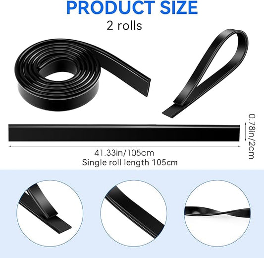 2 Roll Rubber Squeegee Replacement Blades, 41 Inch Squeegee Blade Silicone - Image 2