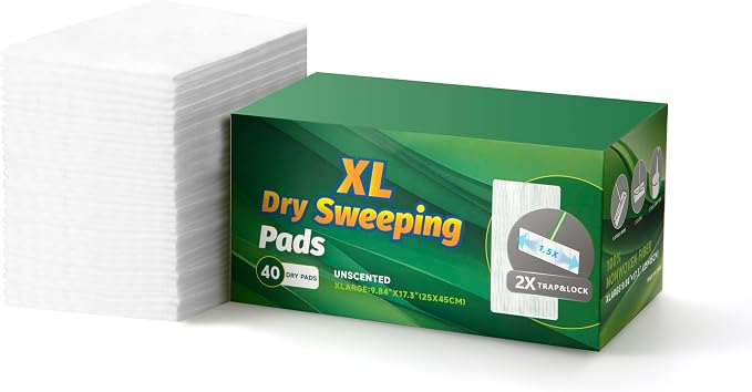 XL Dry Mop Refills Dust Sweeping Cloths Disposable Mop Pads - Image 8