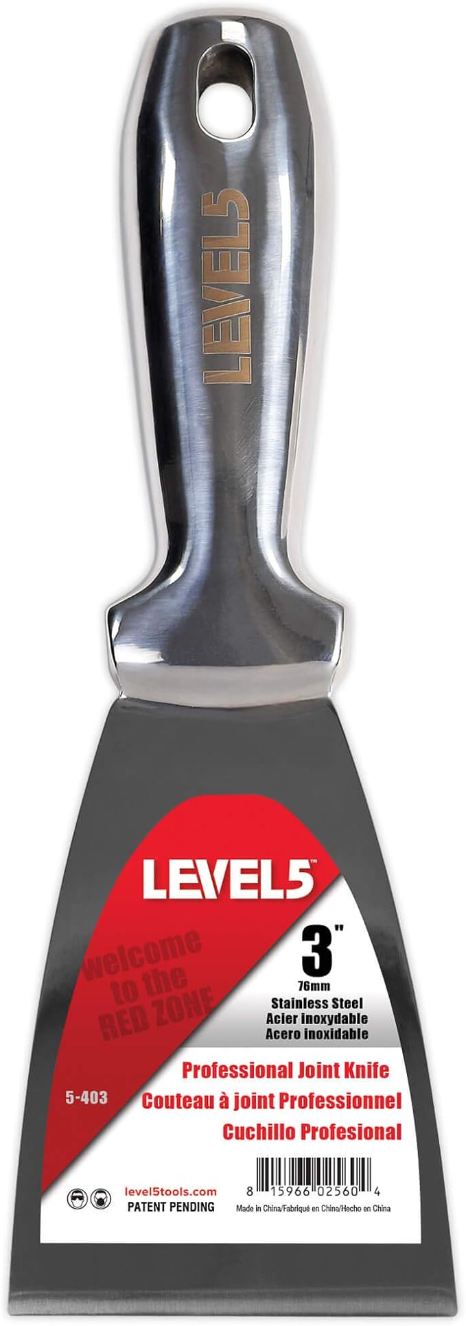 3" All Stainless Steel Joint Knife by LEVEL5Tools