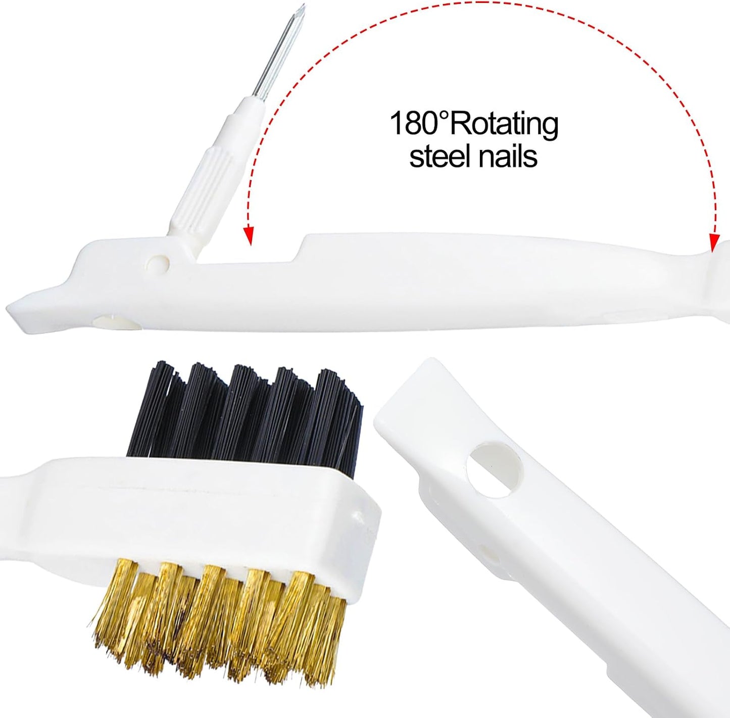 Kitchen Cleaning Scrub Brush, 4-in-1 Stove Cleaner for Gas Top with Cooktop Scraper, Gas Stove Top Cleaner, Household Cleaning Tools, Scrubber for Range Hood Grease Grime