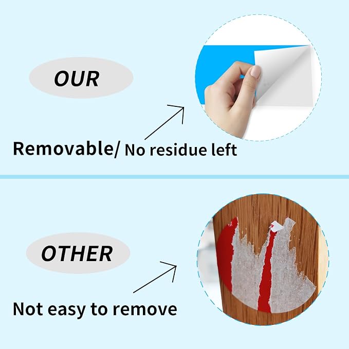 STARLIBOO 3"X5" Rectangle Colored Labels, Removable Moving Labels - Image 3
