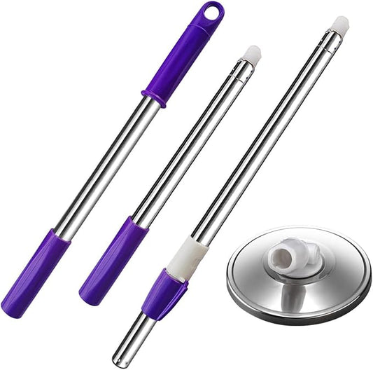 Extended Spin Mop Replacement Mop Handle, Upgraded 60-inch 360 Degrees Rotating by Midremer
