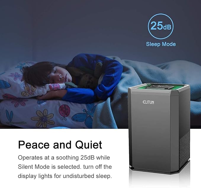 Home Air Purifier for Bedroom Baby Room Living Room Kitchen and Office - Image 6