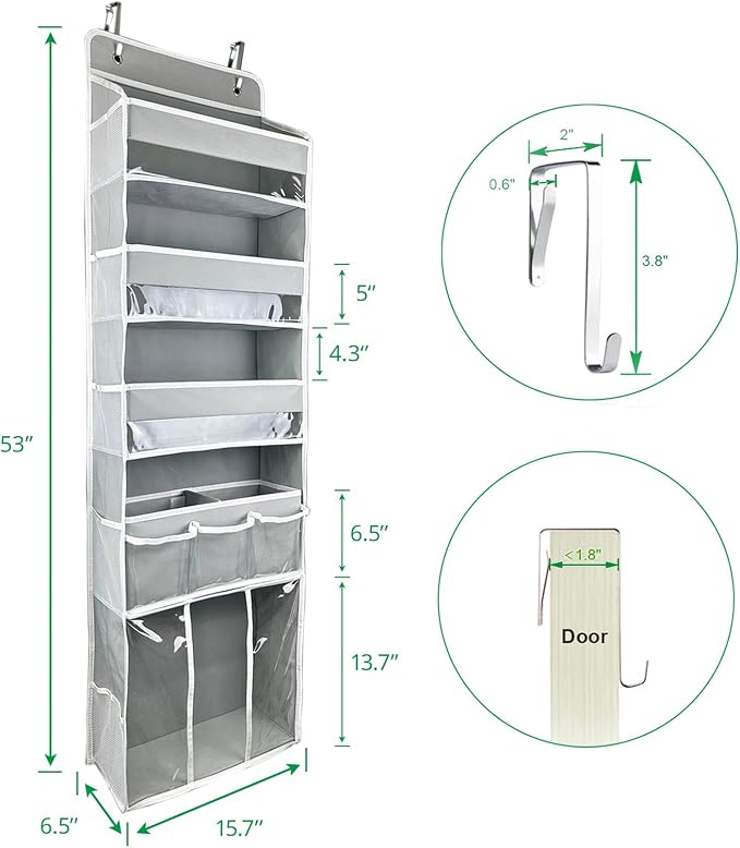 Door Hanging Storage Organizer, - Image 5