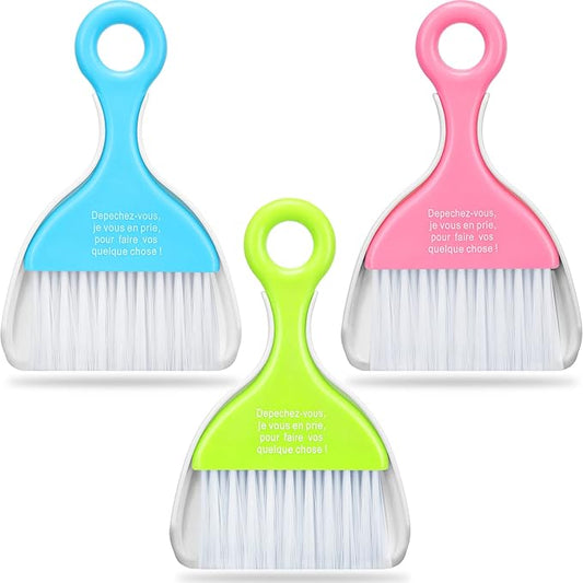 CHENGU 3 Pcs Mini Dustpan Set Brush by CHENGU