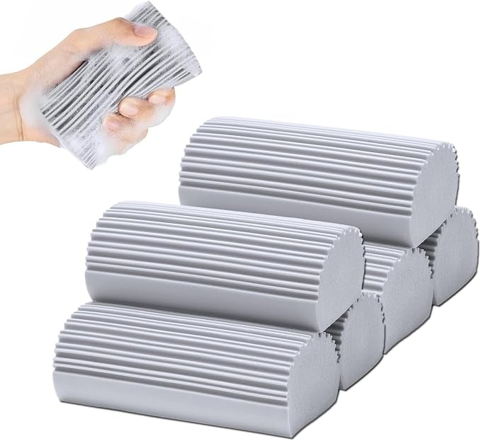 6 Pack Damp Clean Duster Sponge, Dusting Sponge Duster by HDAIUCOV