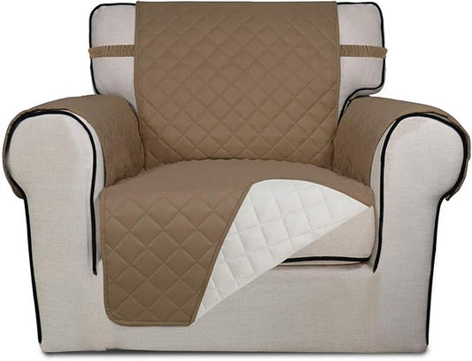 PureFit Reversible Quilted Sofa Cover, Water Resistant Slipcover Furniture by PureFit