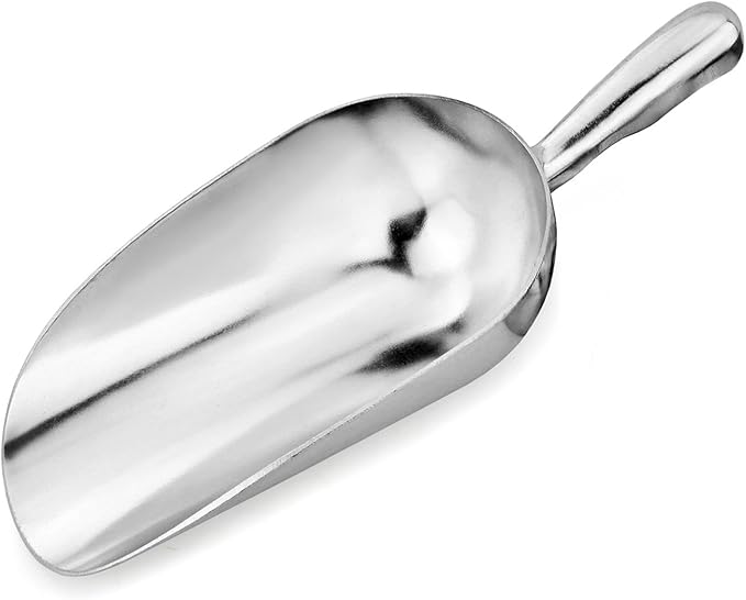 New Star Foodservice 34547 One-Piece Cast Aluminum Round Bottom Bar Ice Flour - Image 3