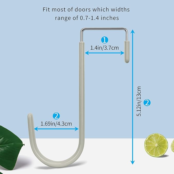 FYY Over The Door Hooks, 4 Pack Door Hangers Hooks - Image 2