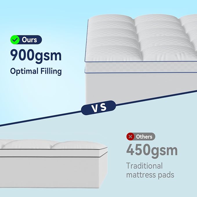 Mattress Topper California King Mattress Pad Cover Mattress Protector - Image 6