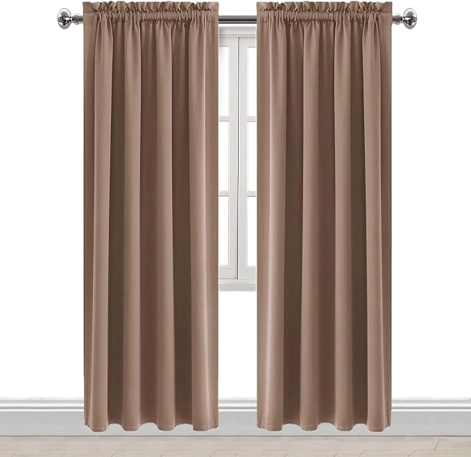 DWCN Blackout Curtains Room Darkening Thermal Insulated Bedroom Curtains Window - Image 9