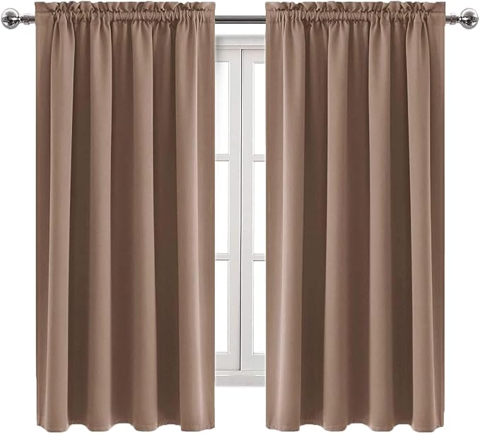 DWCN Blackout Curtains Room Darkening Thermal Insulated Bedroom Curtains Window - Image 9
