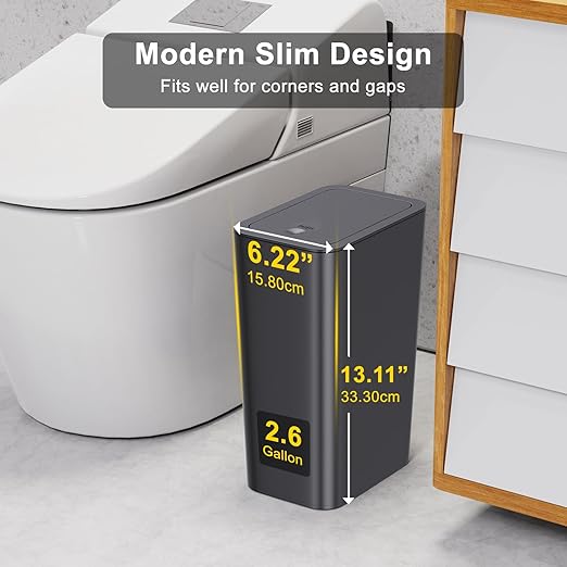 N. NETDOT 3 Pack 10 Liter Small Trash Can - Image 2