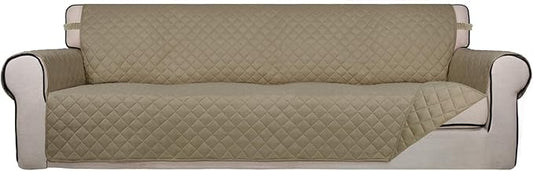 PureFit Reversible Quilted Sofa Cover, Water Resistant Slipcover Furniture by PureFit