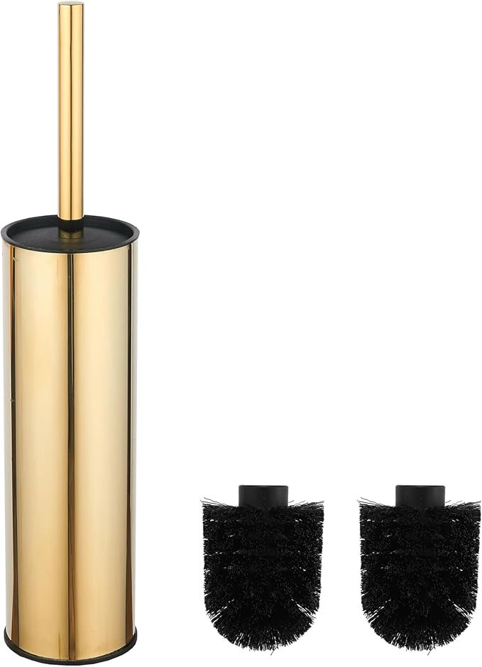 BGL Gold Toilet Brush and Holder, Stainless Steel Toilet Brush by BGL
