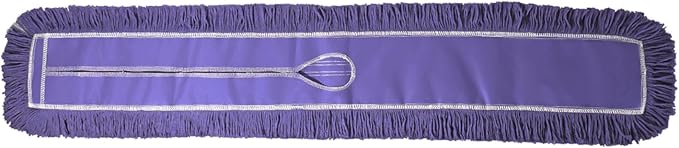 Commercial Dust Mop Replacement Head – 48 x 5 in. Cotton Nylon Reusable Mop - Image 2
