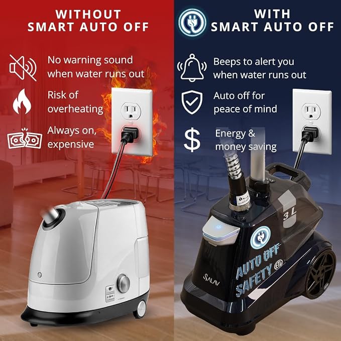 SALAV® Heavy Duty Smart Auto Shut-off Commercial Full-Size Garment Steamer - Image 2