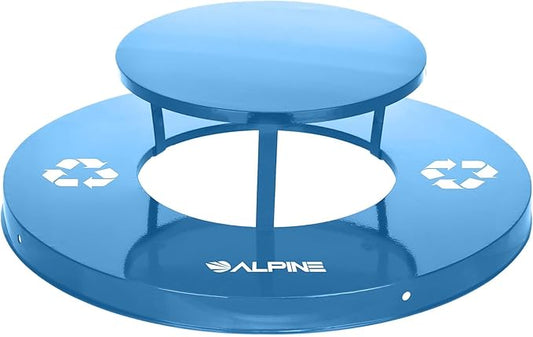 Alpine Outdoor Metal Waste Receptacle Rain Bonnet Lid by AlpineIndustries