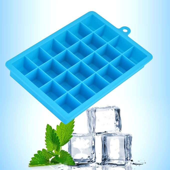 Ice Cube Tray, Silicone Square Ice Trays Easy Release Stackable Ice Cube Mold - Image 6