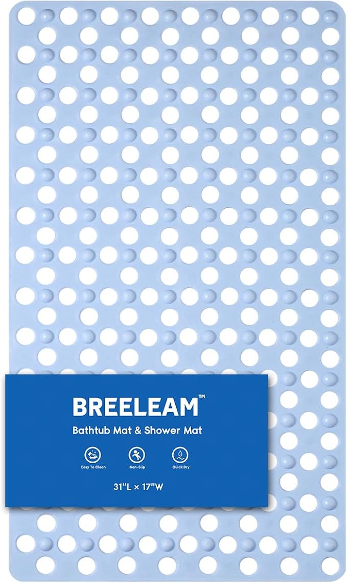 Non Slip Bathtub Mat and Shower Mat 31x17 inch, Bath Mat - Image 9