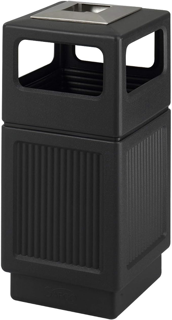 Safco Canmeleon Trash Can, 38 Gallons, Indoor and Outdoor Use, Durable & by SafcoProducts