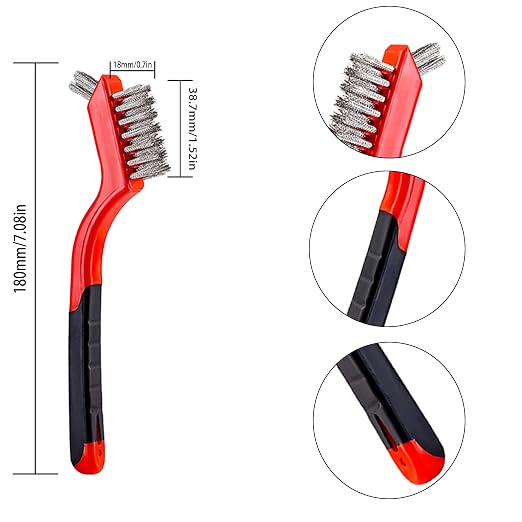 Wire Scratch Brush Set Soft Grip - Image 2