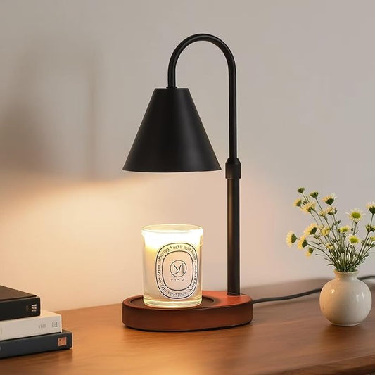 Black Candle Warmer Lamp with Timer and Dimmer, Mother's Day/Birthday/Christmas by MEIXISUE