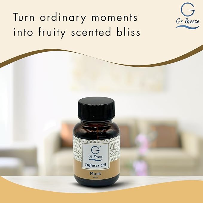 G’s Breeze Musk Diffuser Oil Refill – Warm, Rich & Soothing Musk Scent – Ideal - Image 5