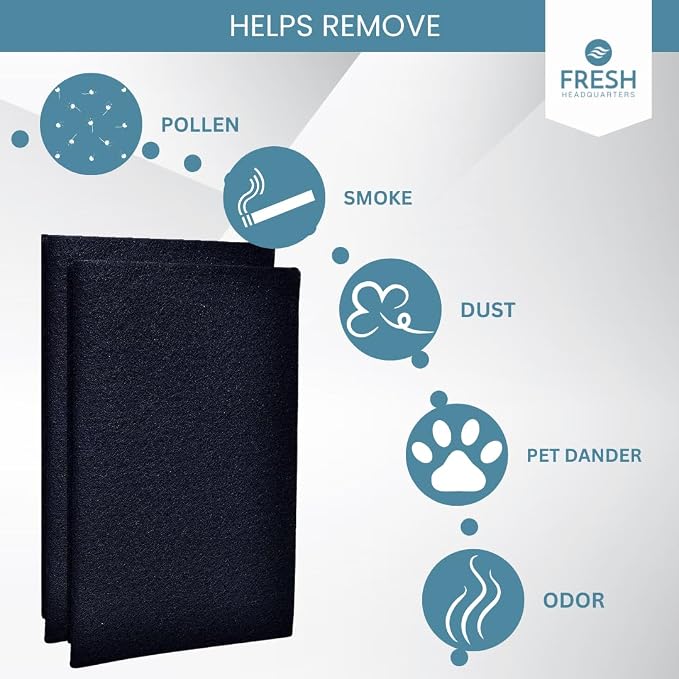 2-Pack Activated Carbon Charcoal Microwave Hood Filters - Image 2