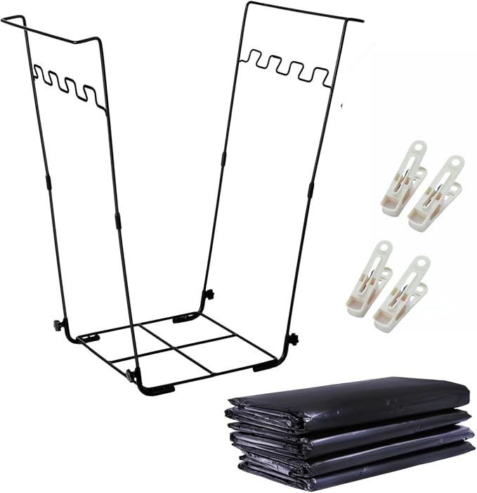 Trash Bag Holder Stand 45 Gallon Outdoor Leaf Bag Stand by Unknown