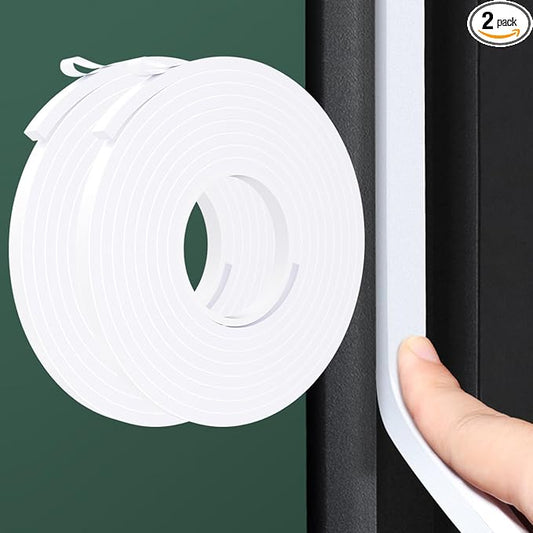 Weather Stripping Door Seal White, 1/2Inch Wide X 1/4 Inch Thick, Air by Unknown