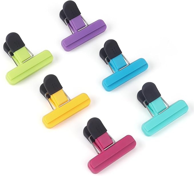 Tamaki 6 Pack Bag Clips, Food Clips, Chip Bag Clip Plastic Heavy Duty Seal Grip - Image 2