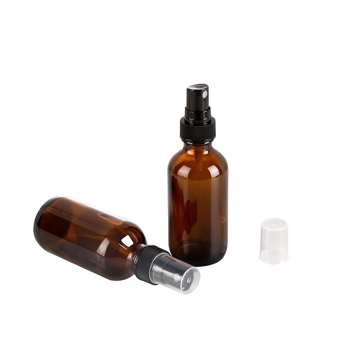Amber Glass Small Spray Bottle 2 oz 48 Packs, Fine Mist Sprayer Small Clear - Image 7